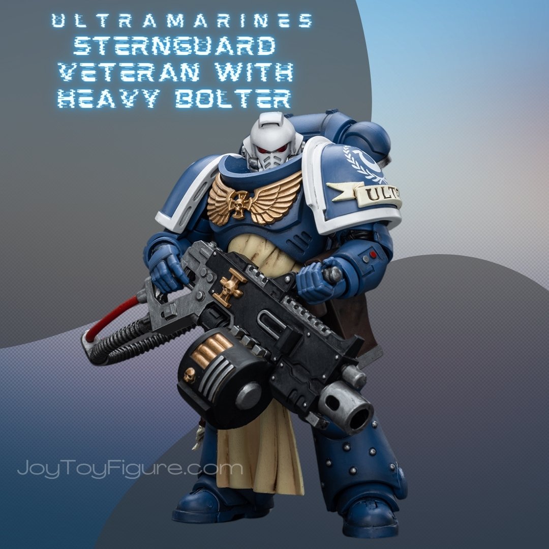 Ultramarines Sternguard Veteran with Heavy Bolter - Joytoy Figure