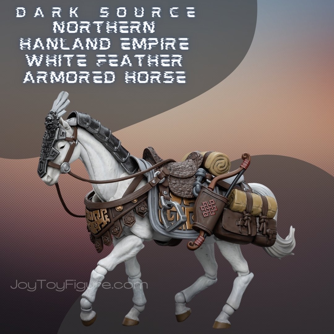 JOYTOY Dark Source JiangHu Northern Hanland Empire White Feather Armored Horse - Joytoy Figure