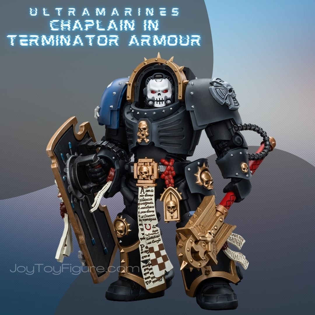 JOYTOY WH40K Ultramarines Chaplain in Terminator Armour - Joytoy Figure