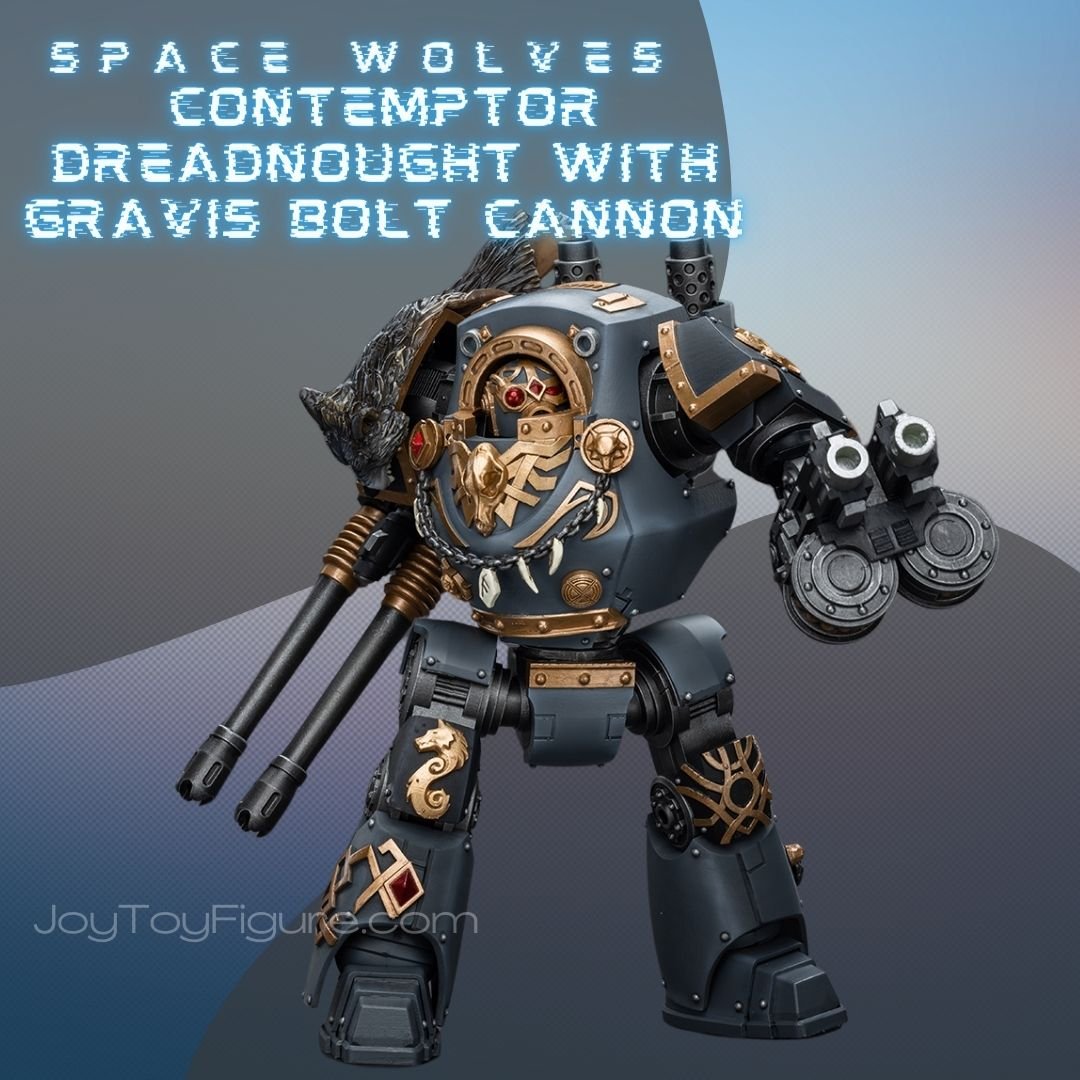 JoyToy WH40K Space Wolves Contemptor Dreadnought with Gravis Bolt Cannon - Joytoy Figure